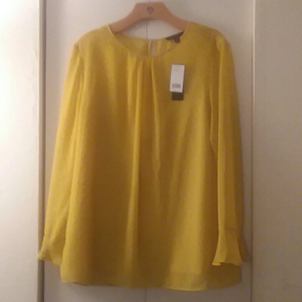 Banana Republic yellow blouse